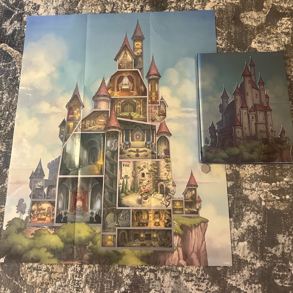 Disney Castle Collection Journal Snow White w/poster